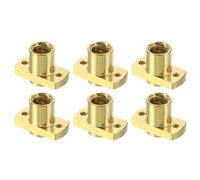 QUARKZMAN 6pz Tr8x4 Dado in Ottone per Vite, Vite Trapezoidale Diametro 10mm Passo 2mm Passo 4mm (2 Avviamentis) per A 3 CR-10 CR-10s Z Asse Z CNC Parti Stampante 3D