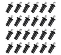 QUARKZMAN 7,5mm Armadio Porta Riparazione Perni 24pz Plastica Ammortizzatore Sostituzione Perni Molla Ferro Asse Caricato Perni Mobili Porta Pannello Connettore per Persiana Cucina Nero