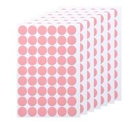 QUARKZMAN 7 Fogli/378PCS Adesivi Autoadesivi per Fori Viti Coperture Fori Viti in PVC 2,1cm/0.83" per Mobili Armadi Legno Pareti Scrivanie Tavoli Librerie, Rosa