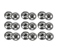 QUARKZMAN 72 Set Bottoni Automatici a Pressione 6/7/8mm Bottoni a Pressione da Cucire Metallo Accessori per Chiusura Borse Vestiti Jeans Cucito Artigianale, Gunmetal