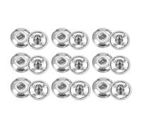 QUARKZMAN 72 Set Bottoni Automatici da Cucire 6/7/8mm Bottoni Automatici a Pressione Metallo per Chiusura Borse, Vestiti, Cucito, Artigianato, Bianco