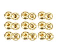 QUARKZMAN 72 Set Bottoni Automatici da Cucire 6/7/8mm Bottoni Automatici a Pressione Metallo per Chiusura Borse, Vestiti, Cucito, Artigianato, Oro