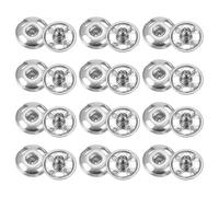 QUARKZMAN 72 Set Bottoni Automatici da Cucire 6mm Bottoni Automatici a Pressione Metallo per Chiusura Borse, Vestiti, Cucito, Artigianato, Bianco