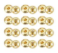 QUARKZMAN 72 Set Bottoni Automatici da Cucire 6mm Bottoni Automatici a Pressione Metallo per Chiusura Borse, Vestiti, Cucito, Artigianato, Oro