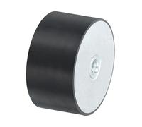QUARKZMAN 75 x 40mm M12 Ammortizzatori in Gomma Supporti Filettatura Femmina, Supporti Isolanti Antivibrazione Sostituisce Cuscinetti Antivibranti Blocco Base Piatto Silenzioso