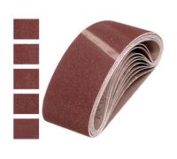 QUARKZMAN 76mm x 533mm CinghieLevigatura, 10 Pz 80/100/120/150/180 Grana OssidoAlluminio Cinghia Abrasiva Per Levigatrice Per LavorazioneLegno, LucidaturaMetalli, Affilatura Coltelli