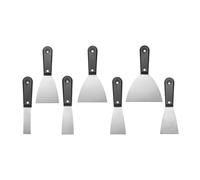 QUARKZMAN 7pcs Set Spatole 1/1.5/2/2.5/3/4/5 Pollici Acciaio al Carbonio Raschietto Pittura Flessibile per Riparazione Cartongesso Rimozione Cemento Carta da Parati Colla Taping