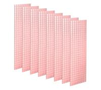 QUARKZMAN 8 Fogli 3840 Pezzi Piastrelle Specchio Mosaico 5x5mm Autoadesive - Mini Stickers Specchiati per decorarererezioni Fai-da-Te, Festeggiamenti e Casa, Colore Oro Rosa