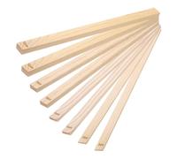 QUARKZMAN 8 Pezzi Bastoncini Guida per Argilla per Insegnamento di Ceramica, 13" x 0.8" Rullo in Legno per Argilla 3 6 9 12mm Spessore Strumenti Ceramici Guide per Spessore Argilla Fai da Te