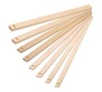 QUARKZMAN 8 Pezzi Bastoncini per Insegnamento di Ceramica Guida per Rotolamento 13" x 0.8" Rullo di Argilla in Legno Strumenti Ceramici Spessori 3 5 7 10mm