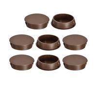 QUARKZMAN 8 Pz 35mm(1-3/8") Tappi Copriforo A Scatto Rotondo Per Pannello Incassato Per Inserto Di Mobili, Pannello Terminale, Marrone