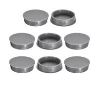 QUARKZMAN 8 Pz 38mm(1-1/2") Tappi Copriforo A Scatto Rotondo Per Pannello Incassato Per Inserto Di Mobili, Pannello Terminale, Grigio