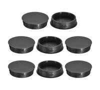 QUARKZMAN 8 Pz 38mm(1-1/2") Tappi Copriforo A Scatto Rotondo Per Pannello Incassato Per Inserto Di Mobili, Pannello Terminale, Nero