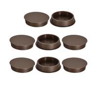 QUARKZMAN 8 Pz 40mm(1-9/16" Tappi Copriforo A Scatto Rotondo Marrone | Pannello Terminale, Per Pannello Incassato, Per Inserto Di Mobili