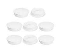 QUARKZMAN 8 Pz 40mm(1-9/16") Tappi Copriforo A Scatto Rotondo Per Pannello Incassato Per Inserto Di Mobili, Pannello Terminale, Bianco