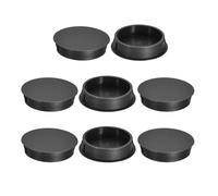 QUARKZMAN 8 Pz 40mm (1-9/16") Tappi Copriforo A Scatto Rotondo Per Pannello Incassato Per Inserto Di Mobili, Pannello Terminale, Nero