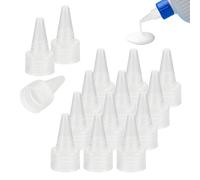 QUARKZMAN 80 Pezzi Applicatore A Punta Tagliente, 0.79" Cuscinetti Extra Per Punta Sostituzione Colla Nozzole E Cuscinetti In Plastica Applicatore Di Precisione, Trasparente