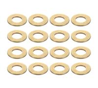 QUARKZMAN 80 Pezzi Rondelle Piane in Ottone, Rondelle di Tenuta in Ottone M6x12x1mm per Viti Bulloni Riparazione Macchinari, Costruzioni Esterne