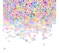 QUARKZMAN 80000Pcs Perline Colorate in Schiuma, 2-3mm Mini Palline in Schiuma Sferiche Perline in Polistirene per DIY Decorazioni per Feste Artigianato Riempimento Vasi Cuscini Scatole