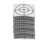 QUARKZMAN 80pz Fogli Riflettenti per Indagini 40x40mm Nastro Riflettente Autoadesivo Segno di Destinazione per Stazioni Totali, Bianco