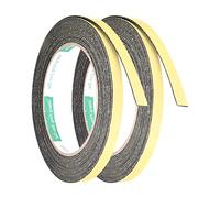 QUARKZMAN 8mm W 1mm T 16.4ft Schiuma Sigillante Nastro x 2 pz Auto Adesivo EVA Meteo Spogliazione Suono Prova Sigillo Striscia per Porte Blocco Separazione