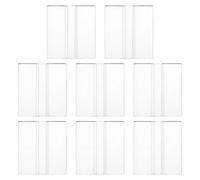QUARKZMAN 8Pcs Cerniere Flessibili In Acrilico 45x39mm Cerniera Invisibile A Vita 360°Trasparente Continua A Pianoforte Cerniera Bassa Per Mobili Fai Da Te Supporto Espositivo Armadi