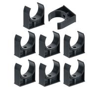 QUARKZMAN 8Pcs Fascette Per Tubi In PVC A Forma Di U Supporto Nero