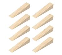 QUARKZMAN 8Pcs Fermaporte In Legno 15 x 3 x 3 cm Antiscivolo Cunei Fermaporte A Triangolo Per Sedie Pavimento Casa Ufficio