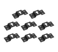 QUARKZMAN 8Pcs Ganci A Muro In Ferro 2.8 X 1.18In Supporti Appendibili A Forma Di Piastra Connettore Per Cassa Audio Surround Cornici Per Foto