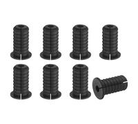 QUARKZMAN 8Pcs Passacavi Da Parete 3/4 Di Pollice 19mm Silicone Antiscivolo Passacavi Attraversare la Parete Kit Di Instradamento Cavi Ethernet Passacavi Attraversare la Parete Nero