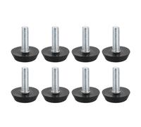 QUARKZMAN 8Pcs Piedini Regolabili Per Mobili M6, Acciaio Al Carbonio Zincato 25mm Antiscivolo Sostituzione Piedini Per Mobili Avvitabili, Per Tavolo, Sedia, Gambe Di Mobili
