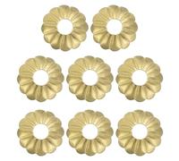 QUARKZMAN 8Pcs Placca Posteriore Per Maniglia dio, 0.79 Pollici Forma Di Prugna Tamburo Placca Posteriore In Ottone Guarnizione Decorarezione Classica Per Mobili Cassetti di Porte