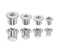 QUARKZMAN 8Pcs Spinotti Di Centraggio Per Tenone In Acciaio Solido, 1/4, 5/16, 3/8, 1/2 Pollice (6/8/10/12mm) Spinotti Di Centraggio, Utensile Per Foratura Con Punta AfRigata