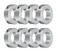 QUARKZMAN 8pz Collari a Vite Fissaggio 18mm Foro, Collari per Albero Alluminio, 32mm OD e 10mm Spessore, Collare a Vite di Bloccaggio, Collare Arresto per Guida Albero Lineare