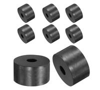 QUARKZMAN 8pz Distanziali Gomma 50mm OD, 12mm ID, 30mm Altezza Distanziatore Rotondo Antivibrazioni Boccola Anelli Tenuta Rondelle Spessa per Accessori Auto Domestici