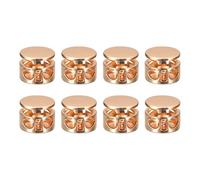 QUARKZMAN 8pz Fermagli Corda in Metallo, 3,5mm Doppio Foro Molla a Leva Fermagli Corda Fine Fissatore Scorrevole per Zaini Abbigliamento Coulisse Lanyards, Tono oro