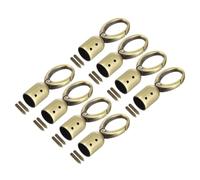 QUARKZMAN 8pz Fermagli Metallo 15mm Corda Terminale Cappuccio Chiusure Tappo Perline Terminatori Cordone con Viti Ricerca per Nappe Gioielli Fare Borsa Cinturino Fai Da Te Bronzo