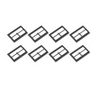 QUARKZMAN 8pz Fibbie a Rullo in Metallo, 40mm(1,6") Regolatore Cinghia Barra Mobile Cursore Rettangolare Fibbia a Perno Singolo per Borse Cappotti Artigianato Pelle (Tono Grigio Scuro)