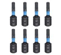 QUARKZMAN 8Pz H3.0 Inserti per Avvitatore Esagonale 1/4" Gambo Esagonale 25mm/1" Lunghezza Punte per Cacciavite Magnetico Esagonali in Acciaio S2 per Trapano Elettrico Qualità