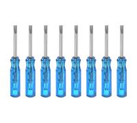 QUARKZMAN 8pz Sl2.0 Mini Cacciavite a Taglio 2mm Testa Piatto Magnetica 45mm Lunghezza per Riparazioni di Piccoli Elettrodomestici, Blu