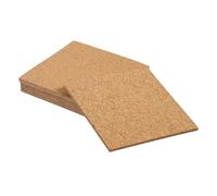 QUARKZMAN 8pz Sughero Autoadesivo, Quadrati 4" x 4" x 2", Fogli Supporto Tavole Autoadesivi, Tappetini Appiccicosi Sottobicchieri, Forniture Artigianato