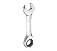 QUARKZMAN 9/16 Pollice Chiave Combinata Cr-V Testa A Scatola E Aperta | A Cricchetto, 72 Denti, 12 Punti, Antiscivolo, Stubby, Con Finitura A Specchio, Per Spazi Stretti