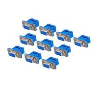QUARKZMAN 9 Pin D-SUB x 10pz Femmina DB9 Seriale Adattatori IDC A crimpare Filettati Connettore per Industriale Controllo Prodotti [Blu]