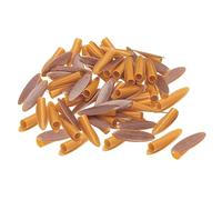 QUARKZMAN 9mm Plastica Tasca Foro Tappi,Legno Tappi Coperchi Inclinazione Foro Cappucci per Tasca Foro Diagonale Funzionante Attrezzo Accessori,Marrone 100pz