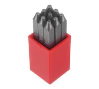 QUARKZMAN 9pz Numero Timbro Set 1/16" 1,5mm Alto Attrezzo Acciaio 0-9 Punzone Stampa Attrezzi Metallo Francobolli Set Martello Mano Perforatore per Metallo Plastica Legno Pelle Stampaggio