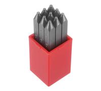 QUARKZMAN 9pz Numero Timbro Set 3/64" 1mm Alto Attrezzo Acciaio 0-9 Punzone Pressa Attrezzi Metallo Francobolli Set Martello Mano Perforatore per Metallo Plastica Legno Pelle Stampaggio