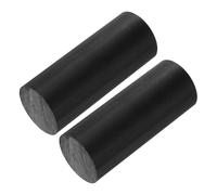 QUARKZMAN ABS Plastica Asta Rotondo Solido Barra 40mm x 100mm Nero 2pz | Nero per Fai da Te Modello Materiale Architettonico Modello Produzione Fai da Te Sabbia Tavolo