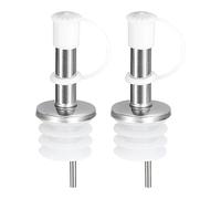 QUARKZMAN Acciaio Inossidabile Bottiglia Versatori, 2pz Oliva Olio Beccuccio con Gomma Polvere Tappi, Vino Versatori Liquore Versa Beccucci per Vino Liquore Caffè Aceto Bottiglie (Bianco)