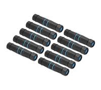 QUARKZMAN Accoppiatore RJ45 Impermeabile, Femmina Schermata a Doppia Testa a Femmina IP68 Connettore per Cavo LAN Esterno Ethernet per Cat6/Cat5e/Cat5, Confezione da 10
