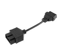 QUARKZMAN Adattatore Cavo OBD 20/16 Pin M/F per Kia 1 Pz | Nero, Plastica E Metallo, 20.7 Cm, Plug And Play, Non OEM, Per Diagnostica Auto, Collega OBD Al Computer.